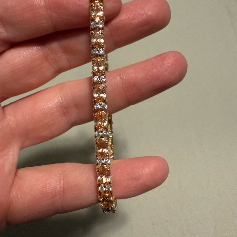 Vintage Gold Plated Tennis bracelet